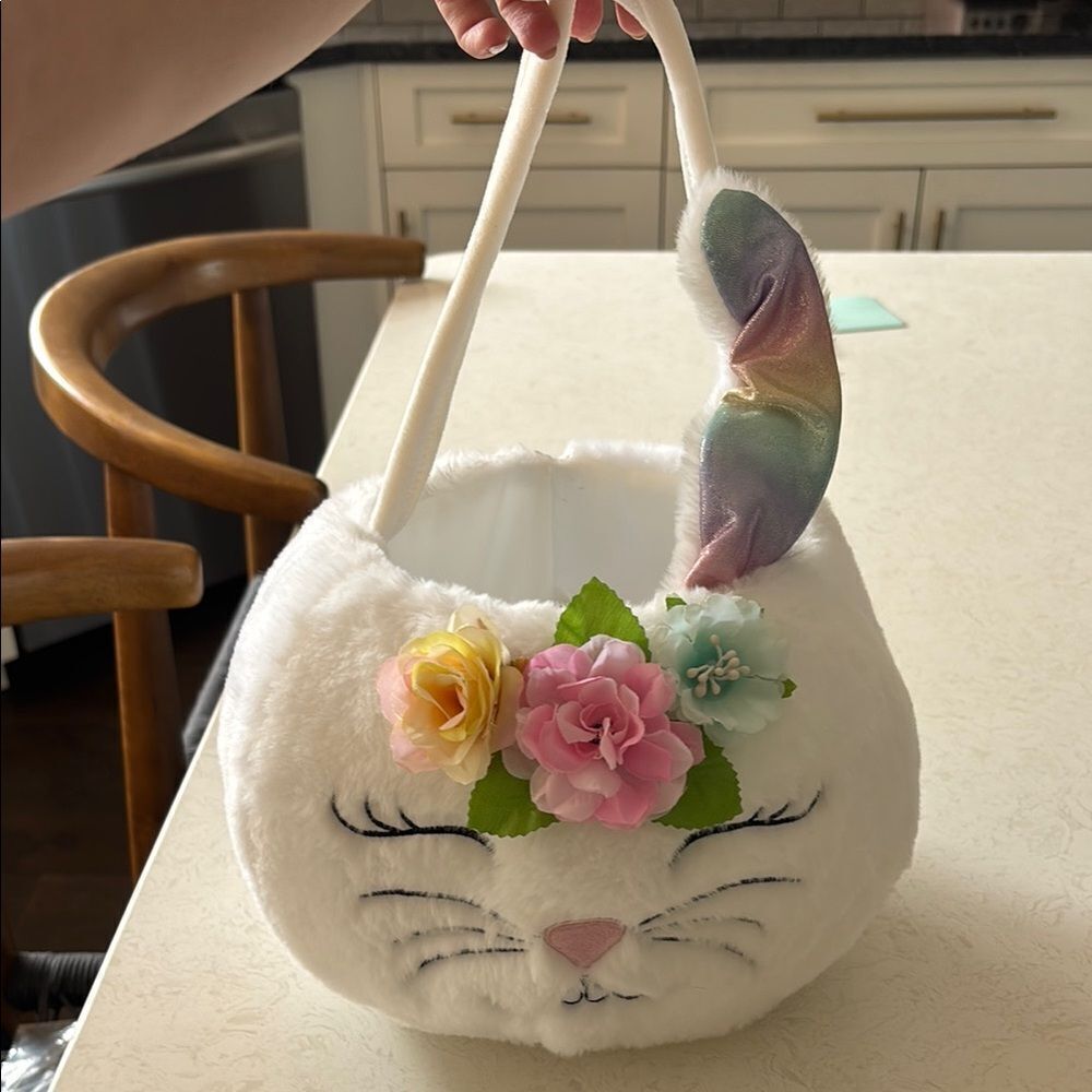 Floral Bunny Plush Bag